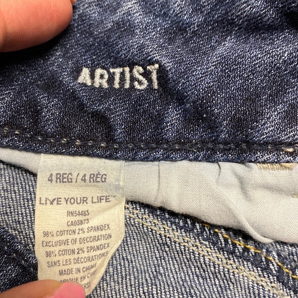 AEO American Eagle artist flare Vintage wash stretch jeans - Picture 6 of 10